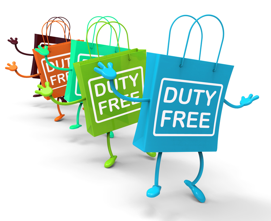 Duty Free Bags Show Tax Exempt Discounts