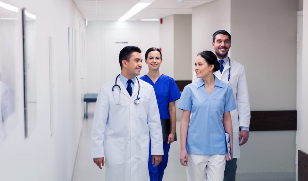 Online health care icon application on smart phone