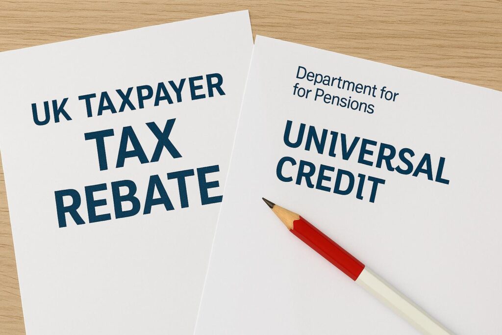 tax rebate and universal credit form