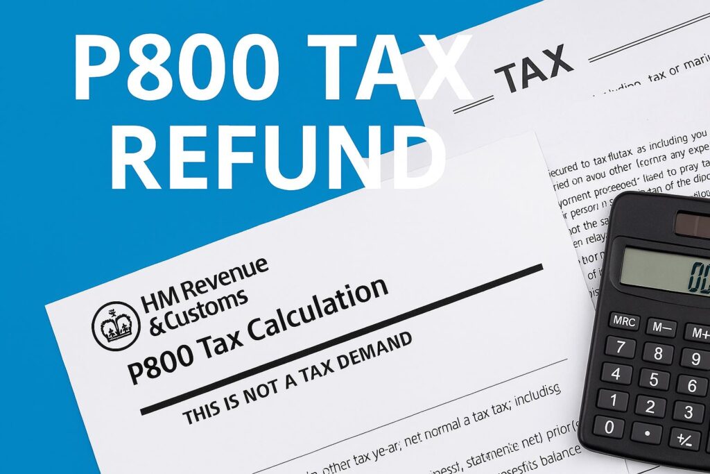 p800 tax refund form and calculator