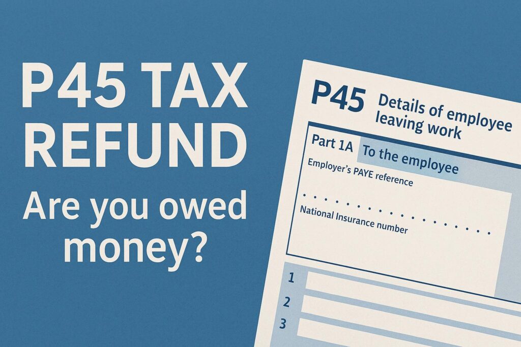 p45 tax refund form
